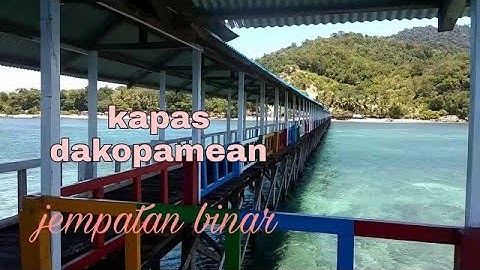 Tembatan perahu binar (bone) desa kapas; kec.dakopamean, kabupaten Tolitoli