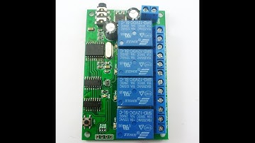 AD22B04 DC 12V 4CH MT8870 DTMF Tone Signal Decoder Phone Voice Remote Control Relay