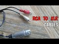 How to make RCA to XLR balanced audio cable