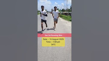 SSC GD RUNNING PRACTICE 5KM 🔥 || ssc gd running || Last 5 Days || #ssc #gd #running #sscgd