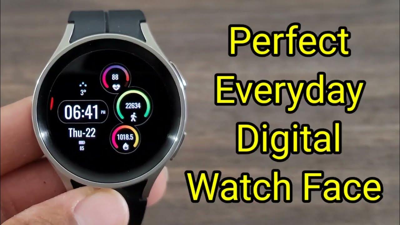 Top Galaxy Watch 5 Pro Battery Saving Watch Face YouTube