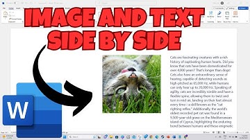 How To Put Text And Image Side By Side In Word