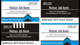 Visiting Card Design ON CORAL DAW || #GUIDETECH |##|How to Create Business Card Design in Corel Draw screenshot 5