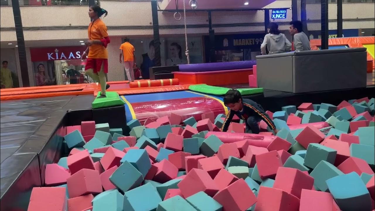 Trampoline park, Jumping jumping park Shipra Mall YouTube
