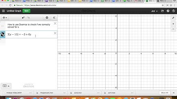 Solve for x using Desmos Part 1