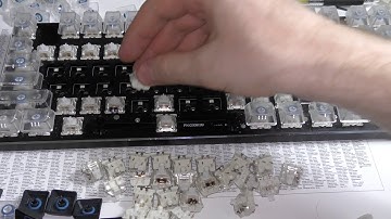 Swapping out springs on a GMMK keyboard (no desoldering necessary) (also includes time lapse)