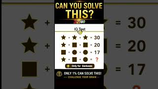 Only for Geniuses 1% Can Solve it 🤔 This IQ Test Will Reveal How Smart You Actually Are | Brain Test