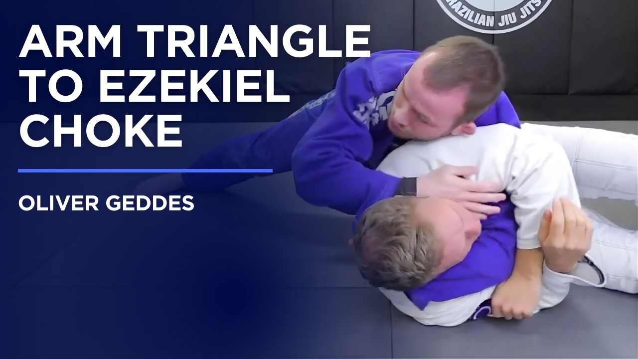 Oliver Geddes Teaches the Ezekiel Choke from Arm Triangle - YouTube