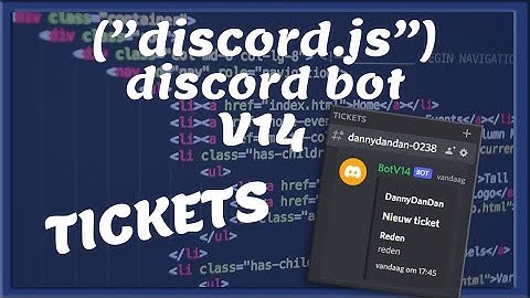 SLASH TICKET SYSTEEM DISCORD V14 || Tutorial #4 [Nederlands/Dutch]
