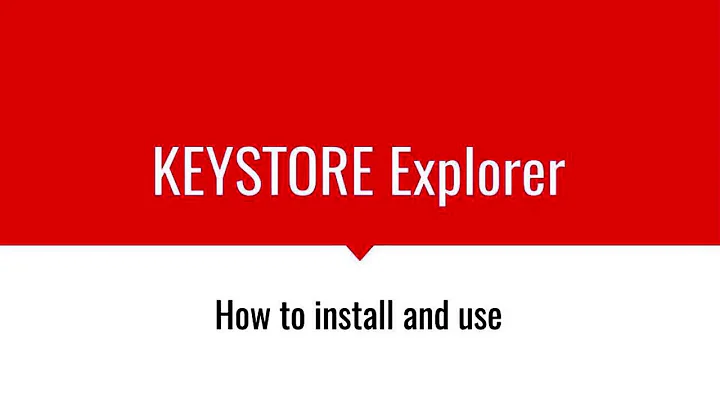 Keystore Explorer Quick Overview