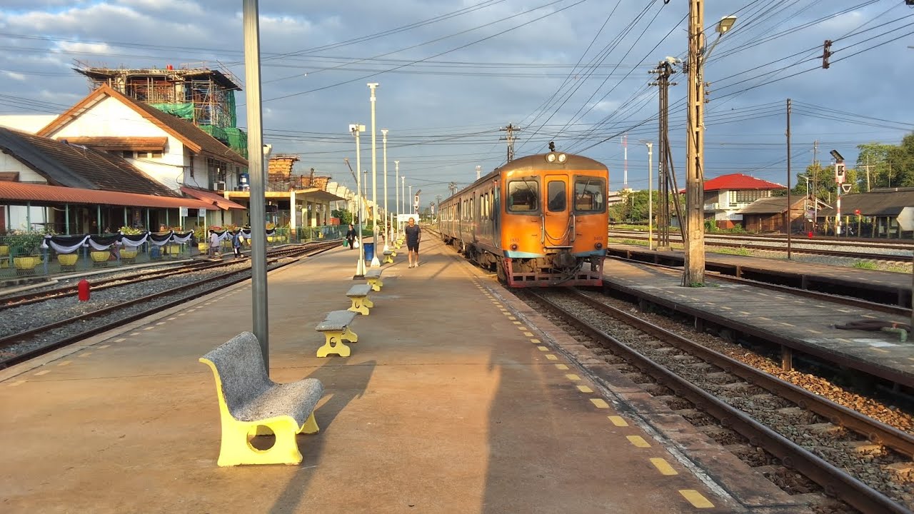 พามาดูรถไฟช่วงเย็นที่สถานีรถไฟชุมทางแก่งคอย #rodfaithai #รถไฟไทย #train 