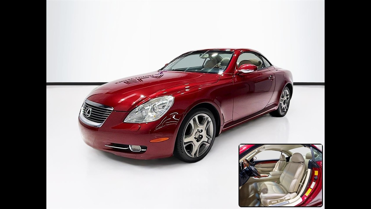 FOR SALE 2007 LEXUS SC430 (RED MADATOR MICA) #014825 @ELA - YouTube