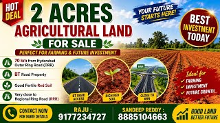 2 acres agricultural land for sale