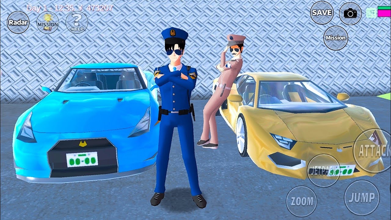 Inspektur Jay Beli Mobil Terkencang di Kota 😱 | Balap Polisi Genji | Sakura School Simulator