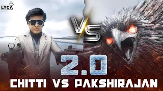 Chitti vs Pakshirajan | 2.0 Movie Scene | Rajinikanth | Akshay Kumar | Amy Jackson