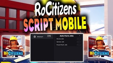 RoCitizens Script – (Autofarm jobs, Teleports)