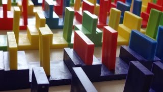 Dominoes get Dizzy! | Barrel-Rolling Domino Trick Tutorial