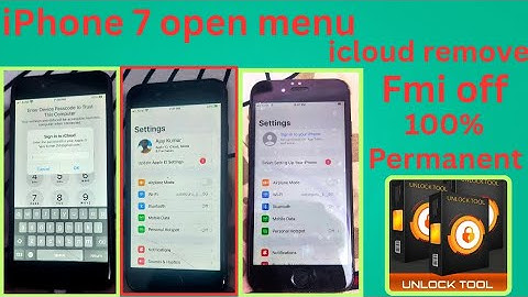 iphone 7 open menu icloud remove fmi off permanent remove 👍🏻