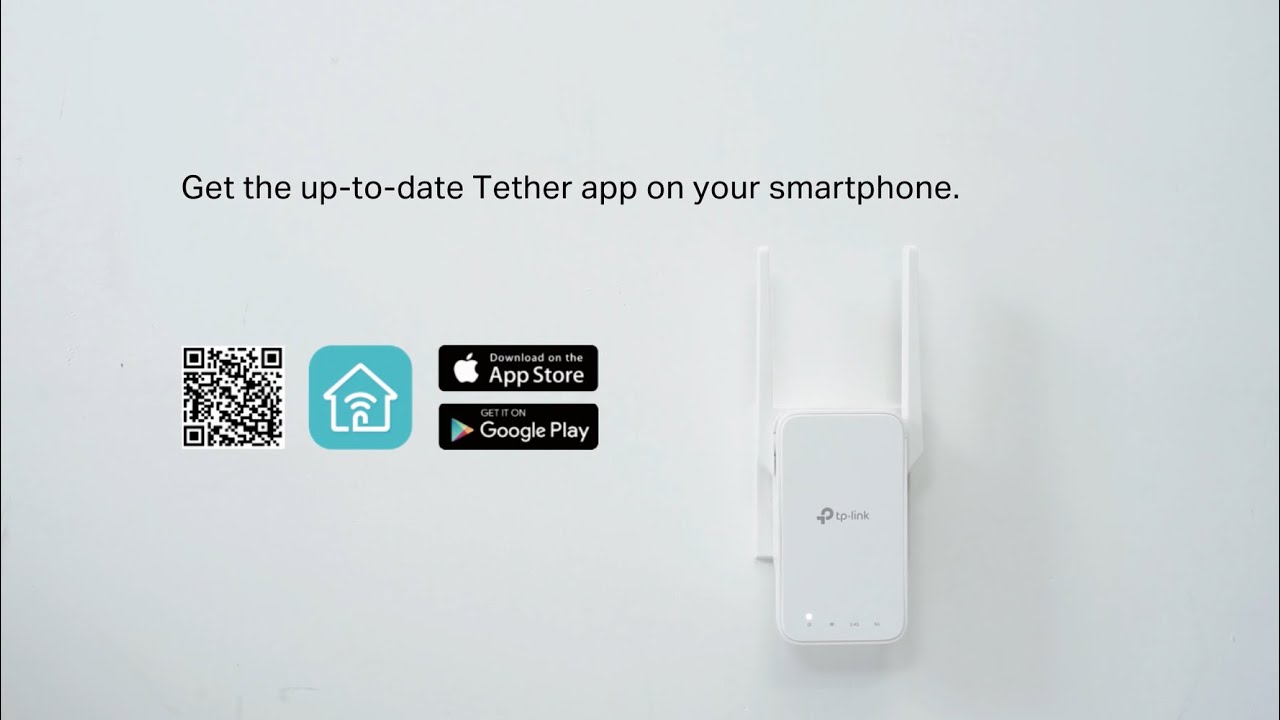 How to Set up TPLink Range Extender RE215 via Tether App YouTube