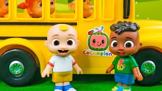 Wheels On the Bus | Play with CoComelon Toys & Nursery Rhymes & kids Songs