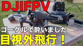 【DJIFPV 】目視外飛行！ゴーグルで飛ばしたら酔いました！　初フライトでFPVに挑戦！