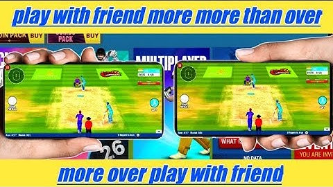 How to play with friend more than over in WCC2//WOULD CRICKET CHAMPIONSHIP