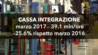 Lavoro Cig In Calo, -25,6%...