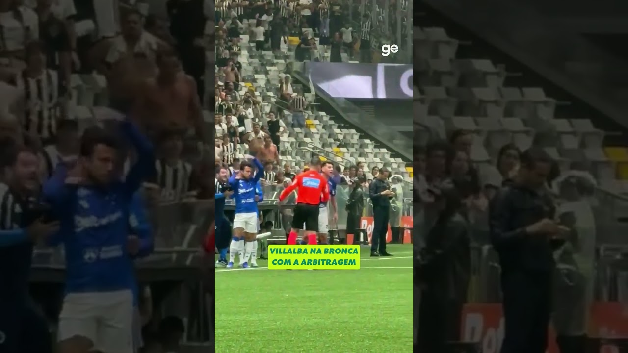 VILLALBA NA BRONCA COM A ARBITRAGEM | #shorts | ge.globo