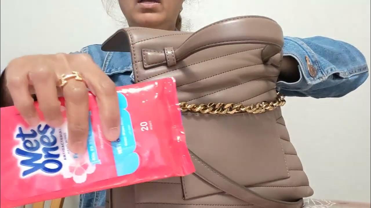 Tory Burch Kira Chevron Top Handle in Grey Heron Unboxing and What fits  (The Best Top Handle Bag) 