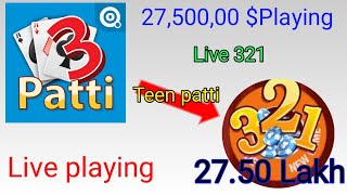 Teen Patti Live Playing 3-2-1 A.K. Gaming Video Uploaded Live screenshot 4