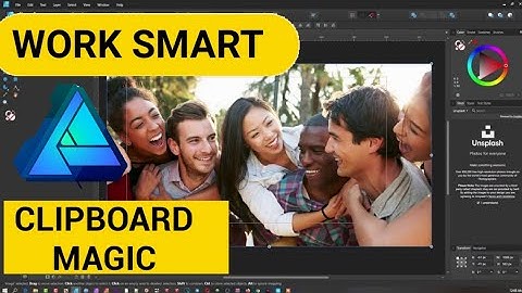 Work Smart -  Clipboard Magic in Affinity Designer.