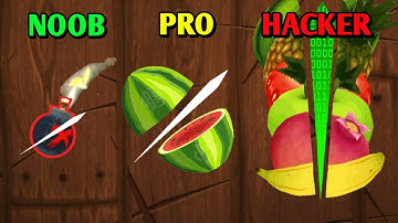 NOOB vs PRO vs HACKER | Fruit Ninja