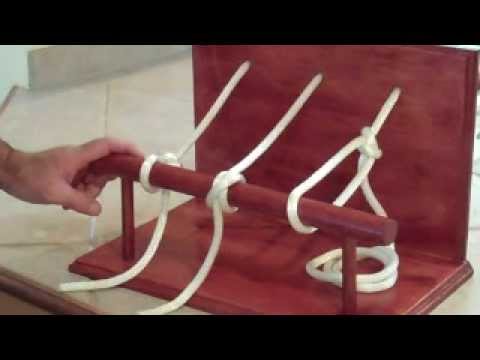 Wooden Training Board For Practicing Knots Meetings Outdoor Indoor