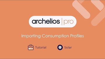 Consumption profiles import - archelios tutorial