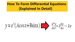 How to form differential equations?