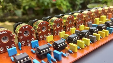 Apex TB-10 / 10 Band Stereo Tone Control / Equalizer In DIY PCB
