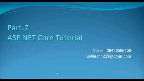 csProj File in asp .net mvc Core | part -7