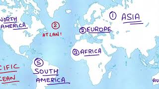 Datos continents and oceans | MapCraft | the best place to learn map work | Actualización