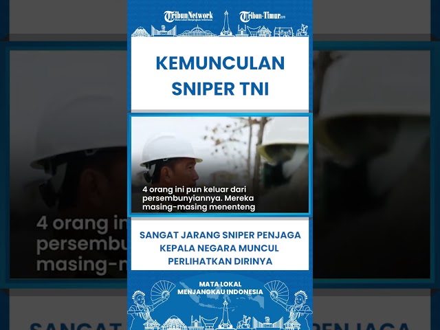 SHORT Sniper TNI Penjaga Presiden Jokowi TIba tiba Muncul dari Persembunyian class=