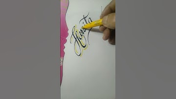 cursive writing practice/Good hand writing #Girl name Harshita calligraphy #short