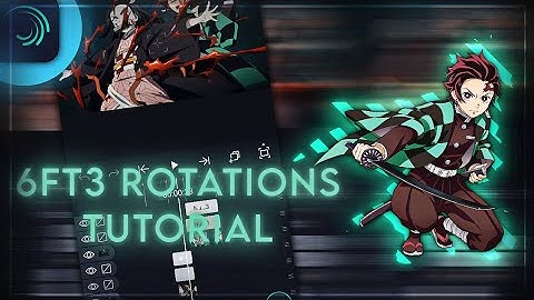 6ft3 Rotation Tutorial 🔥🔥 - Alight Motion Smooth Rotation Tutorial ✨
