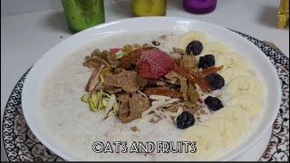 Oats and Fruit Recipe Healthy Suhoor Recipe Healthy Breakfast Recipe weight loss Recipe porridge