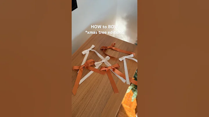 how to make BOWS for your #christmastree !! 🎀🎄 #bowtutorial #christmasdecorations