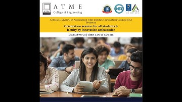 IIC   ATMECE   Orientation Session to students and faculties on IIC