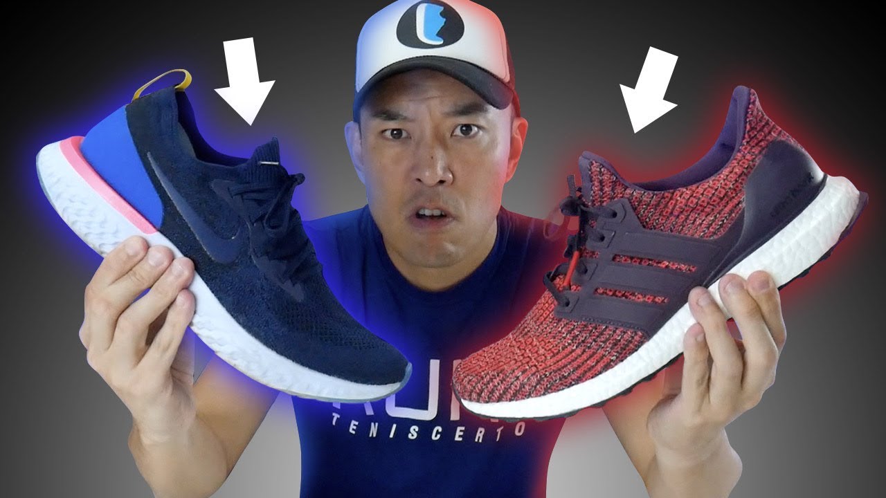 COMPARATIVO: NIKE Epic REACT vs. ULTRABOOST - YouTube