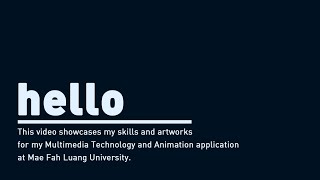 Applying for the Multimedia Technology and Animation Program at Mae Fah Luang University