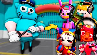 The Amazing Digital Circus Characters Play GUMBALL'S PRISON RUN!