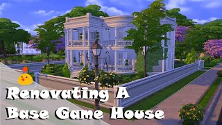 Let's Renovate Another Base Game House - The Sims 4 - Speedbuild