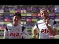 "It's an honour to play with this amazing guy!" Son and Kane react to record breaking day vs Saints