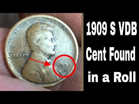 1909 S VDB Cent Found Coin Roll Hunting